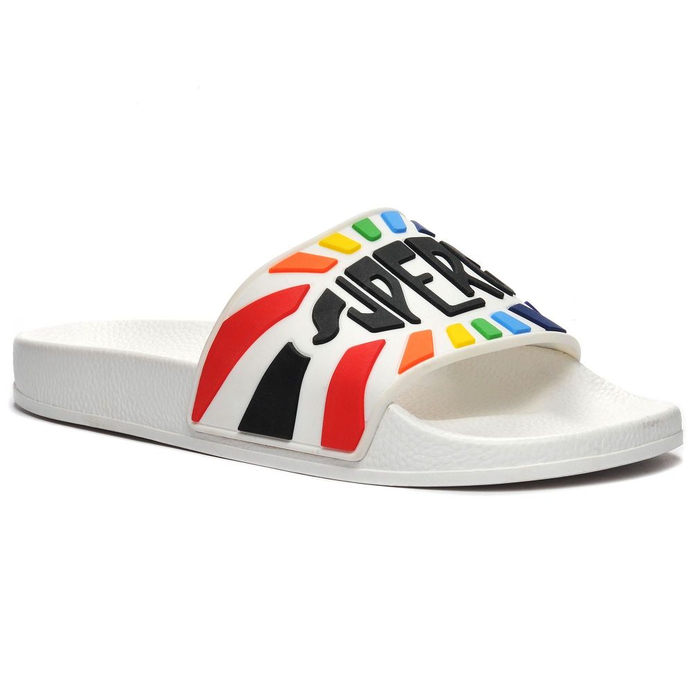 Superga 1908 Slides White Slides - Men's Shoes USA | US9823427